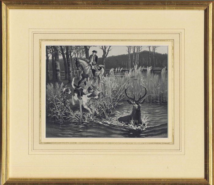 Seidenbild - Bat l'eau.