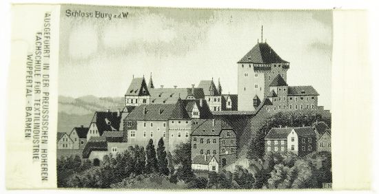 Seidenbild - Schloss Burg a.d.W.