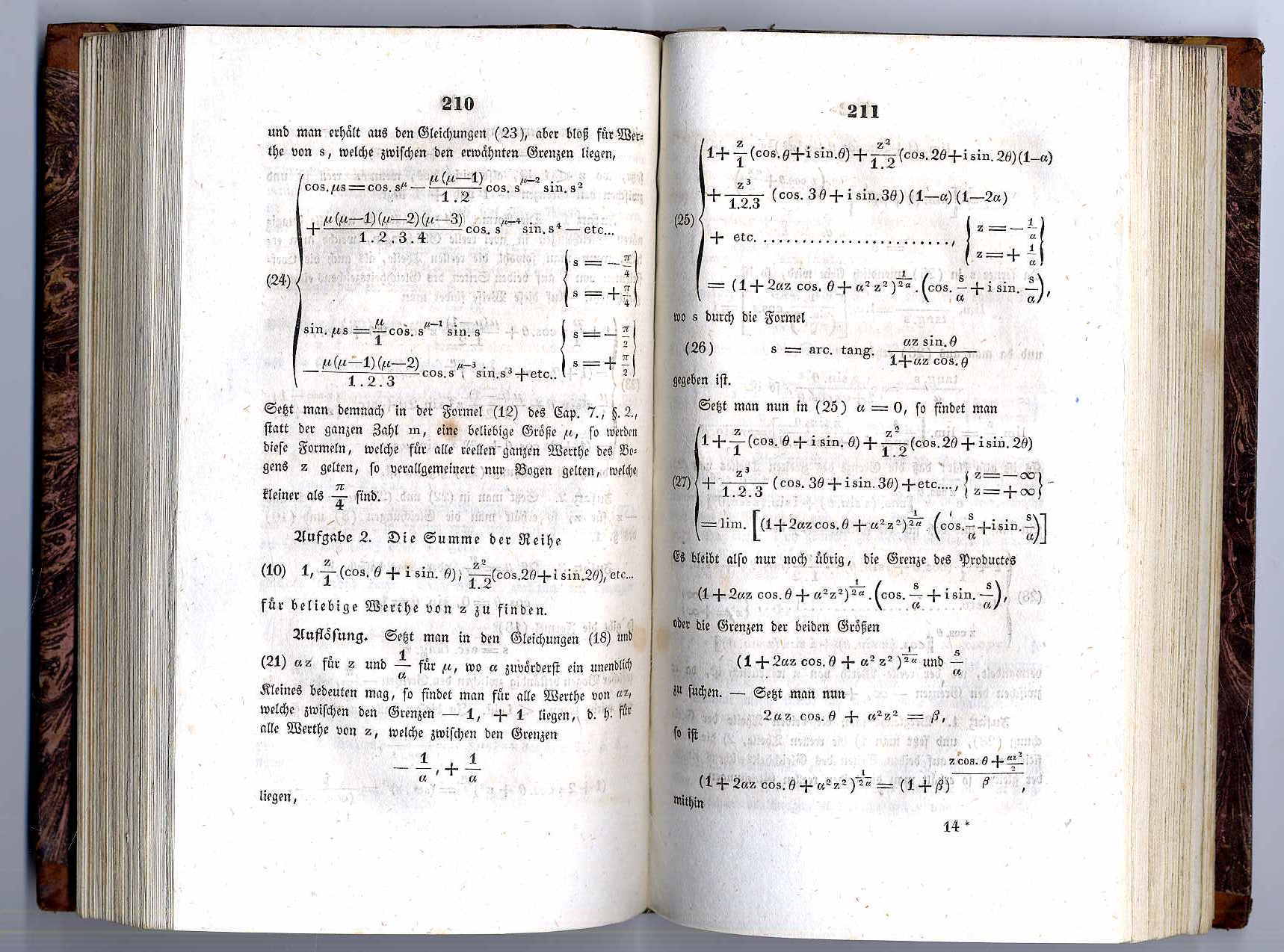 Cauchy, Lehrbuch der algebraischen Analysis.