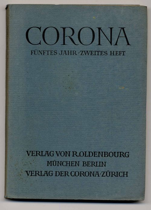 Bodmer, Corona. Sechstes Jahr, zweites Heft.