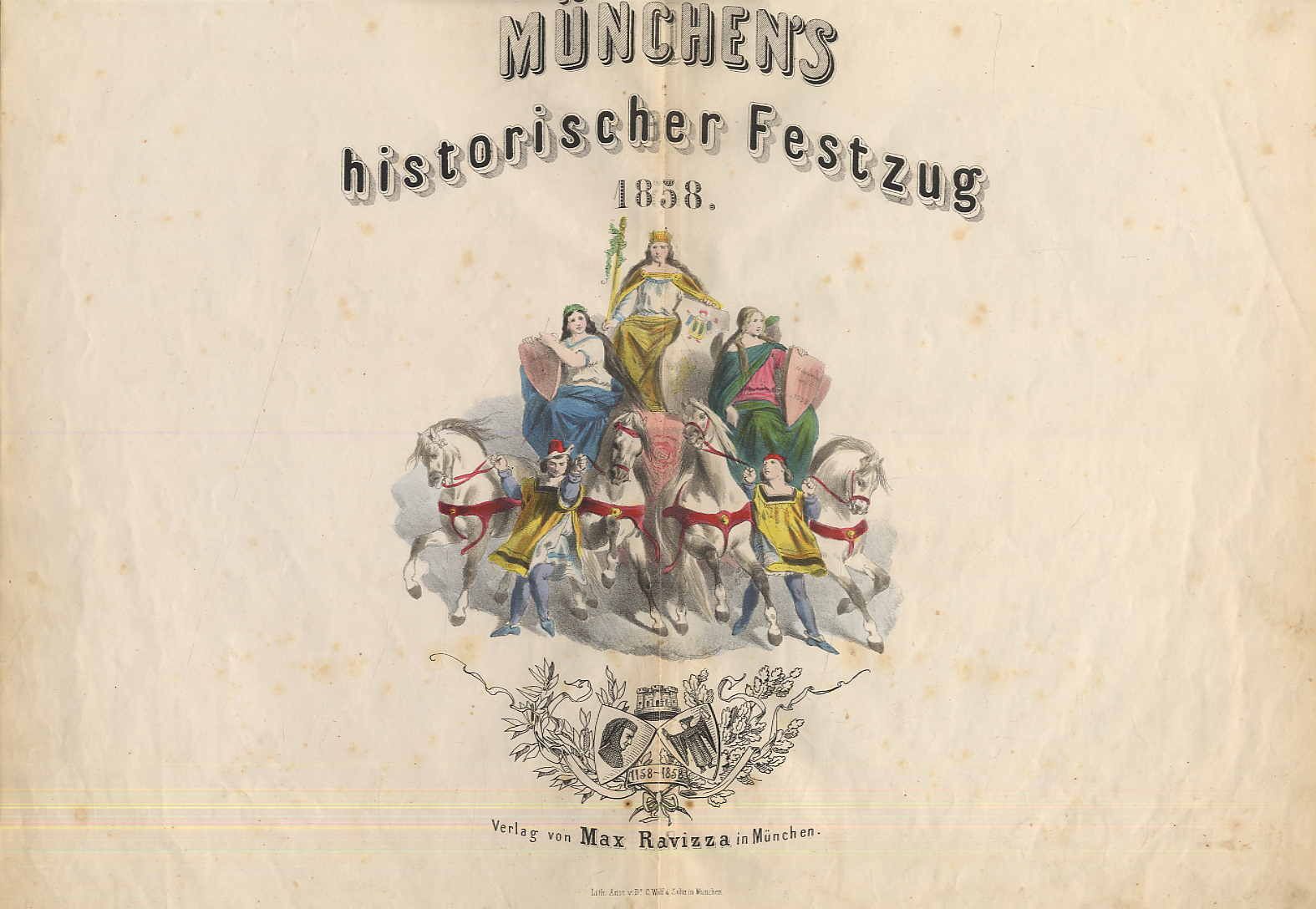 München's historischer Festzug 1858.