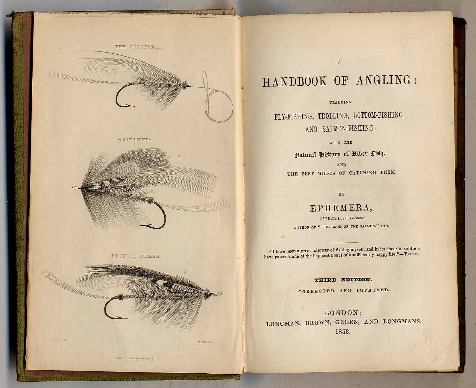 Ephemera (d.i. A handbook of angling: teaching Fly-Fishing, Trolling, Bottom-Fis