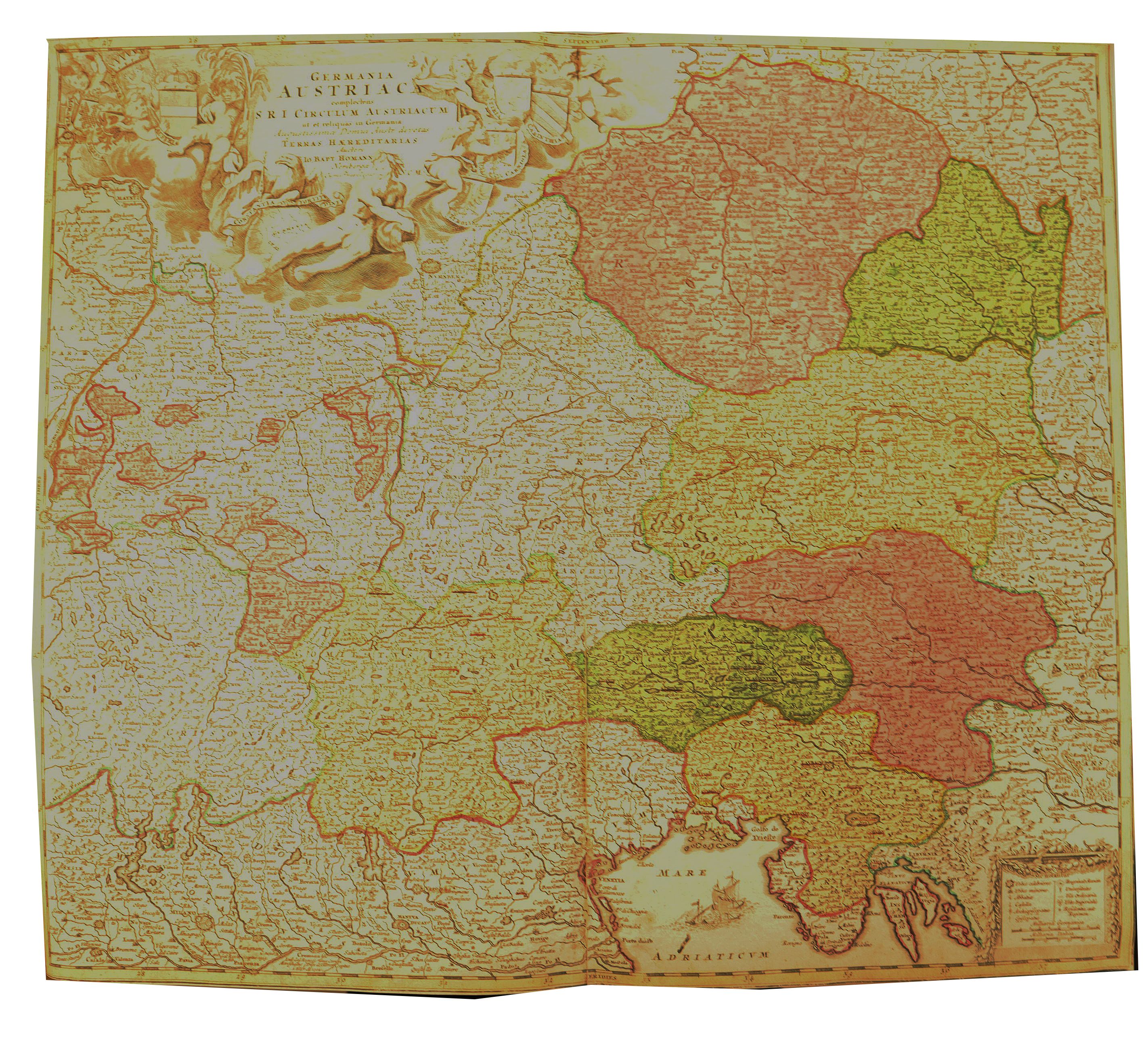 Homann - Germania Austriaca complectens S.R.I. Circulum Austriacum ut et relique