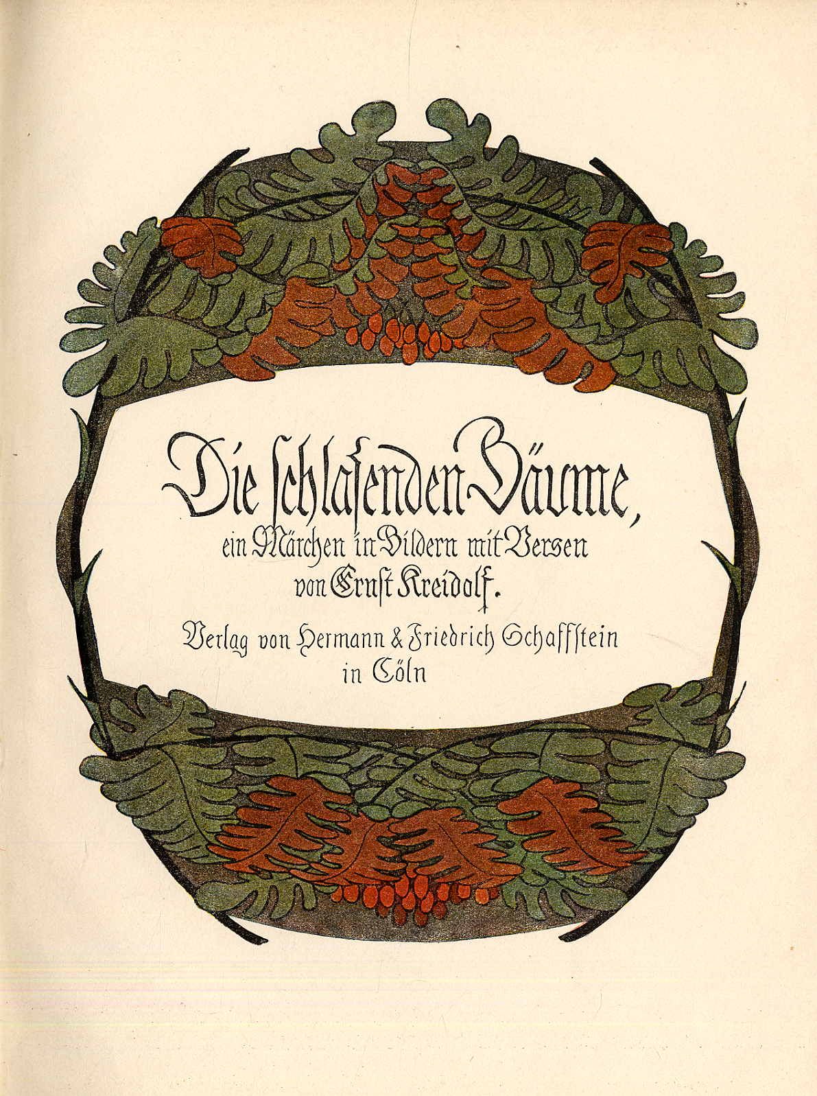 Kreidolf, Die schlafenden Bäume.