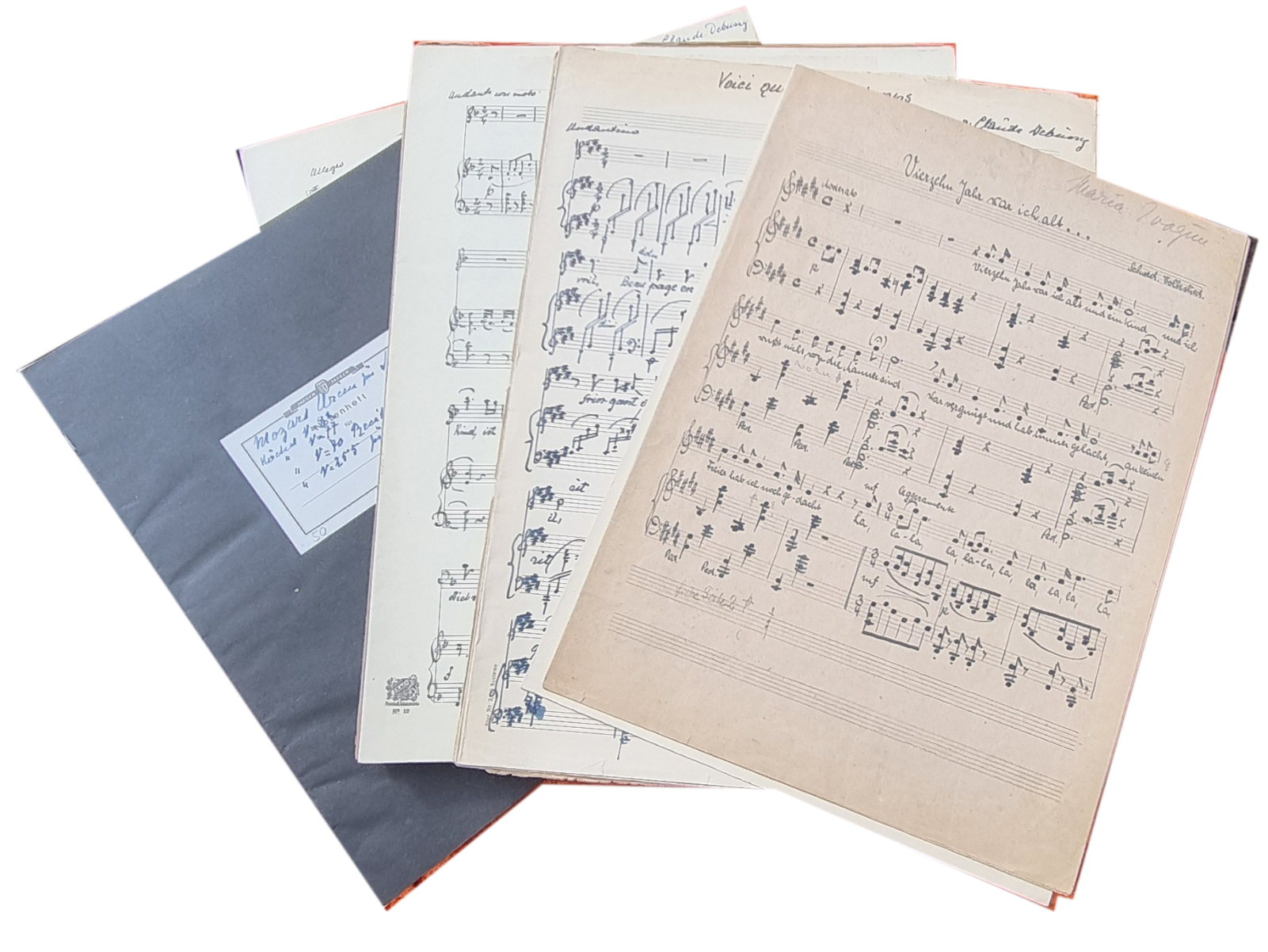 Raucheisen, Umfangreiches Noten-Konvolut mit circa 45 Abschriften von Arien und