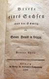 [Küttner, Briefe eines sachsen aus der Schweiz an seinen Freund in Leipzig.