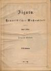Sitter, Figaro. Humoristisches Wochenblatt. XIII. Jahrgang 1869.