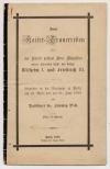 Pick, Zwei Kaiser-Trauerreden über den Hintritt weiland Ihrer Majestäten unserer