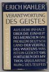 Kahler, Die Verantwortung des Geistes. Gesammelte Aufsätze.